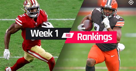 Rb rankings week 1 - Week 9 ranking: 27 Non-QB MVP: RB Josh Jacobs Jacobs is averaging a career-high 5.4 yards per carry and is on pace for career highs in rushing yards (1,579) and rushing touchdowns (13).
